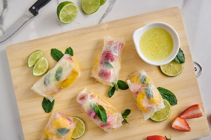 Eatology Fresh Fruit Rice Paper Roll