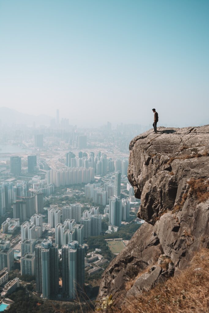 hiking as part of healthy lifestyle for body transformation