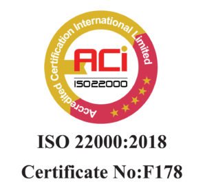 Eatology ISO22000:2018 Certification 2022 